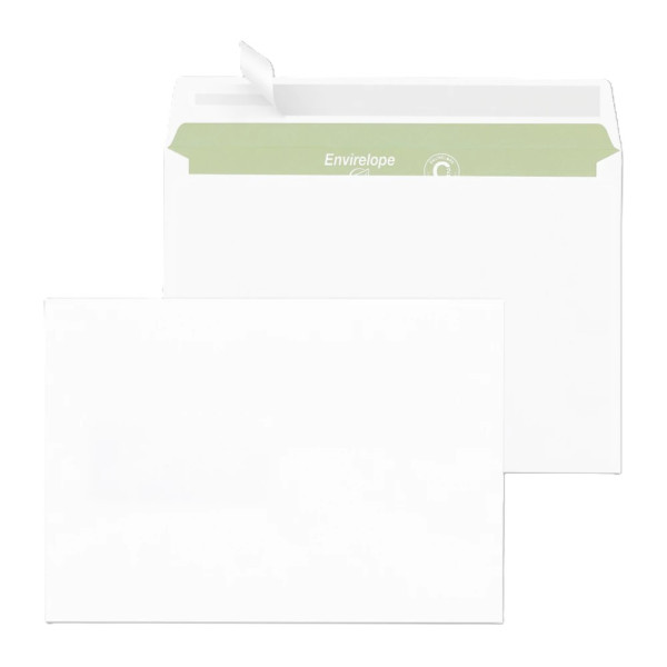 500 MAILmedia Briefumschläge Envirelope® DIN C5 ohne Fenster weiß 80 g/m² haftklebend