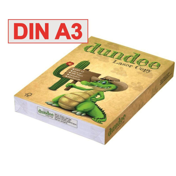 Kopierpapier dundee DIN A3 hochweiß 80g 500 Blatt