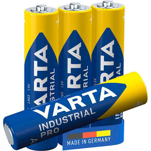 4 VARTA Batterien INDUSTRIAL PRO Micro AAA 1,5 V