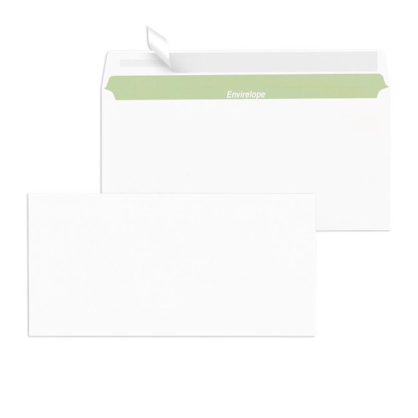 500 MAILmedia Briefumschläge Envirelope® DIN lang+ ohne Fenster 80g/m² haftklebend