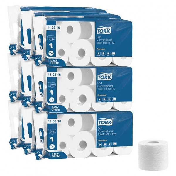 TORK Toilettenpapier T4 Premium Soft 3-lagig 72 Rollen