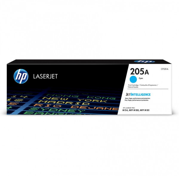 Original HP CF531A Toner 205A cyan