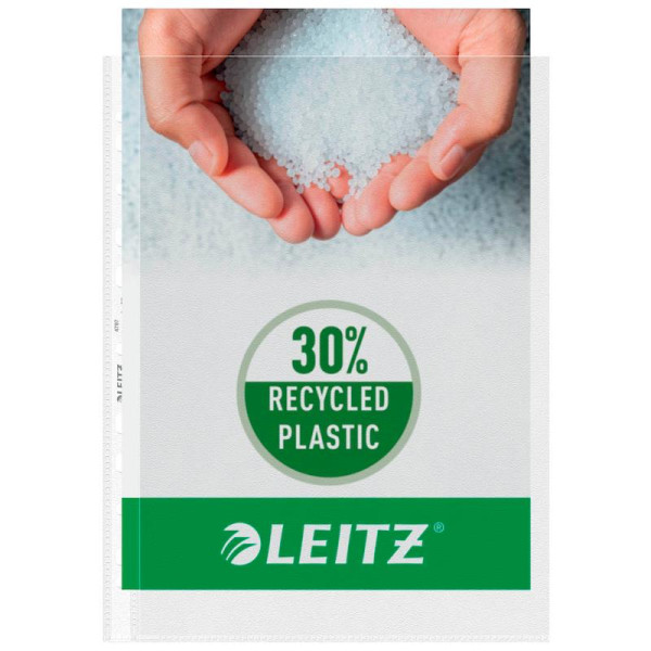 100 LEITZ Prospekthüllen 4797 DIN A4 transparent genarbt 0,085 mm
