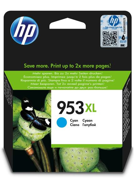 Original HP 953XL Tinte F6U16AE cyan, 20ml