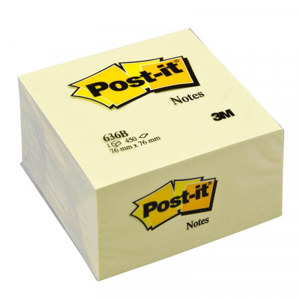 Post-it Notes 636B gelb Haftnotizen Block á 450 Bl