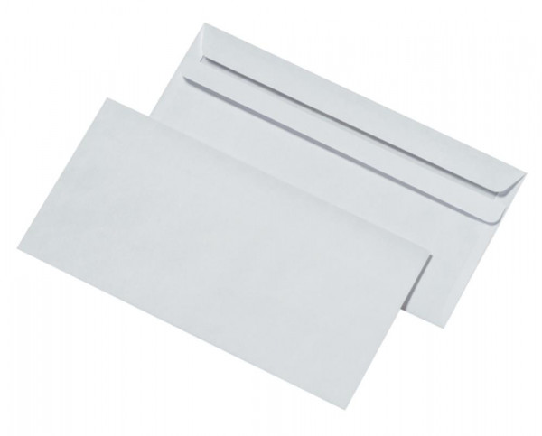 50 Briefumschläge DIN lang ohne Fenster selbstklebend