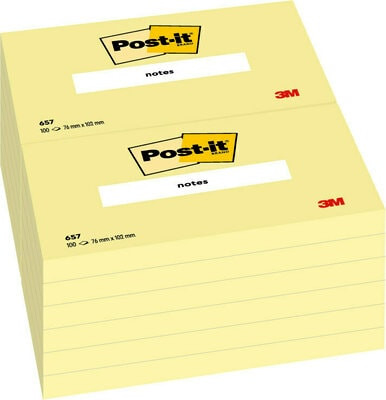 Post-it Notes 657 gelb Haftnotizen 12x 100 Blatt