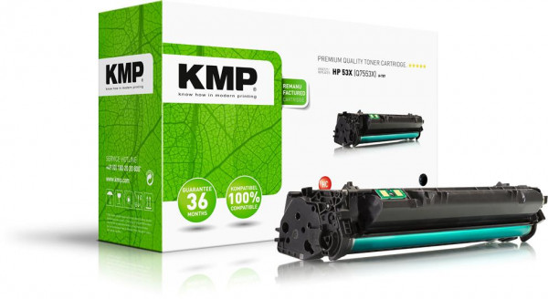KMP Toner H-T87 schwarz ersetzt HP Q7553X (53X)