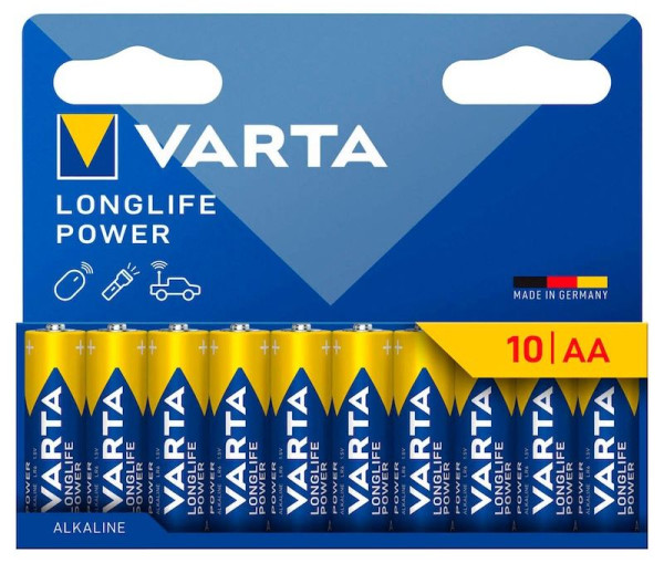 10 VARTA Batterien LONGLIFE POWER Mignon AA 1,5 V
