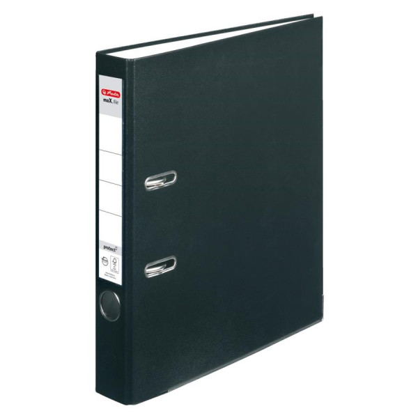 Ordner herlitz maX.file protect Papier/PP 5 cm schwarz