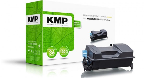 KMP Toner K-T82 schwarz ersetzt Kyocera TK-3190